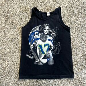 Vintage Alstyle Marylin Monroe Seattle Seahawks Tank Top NFL Football Athleisure